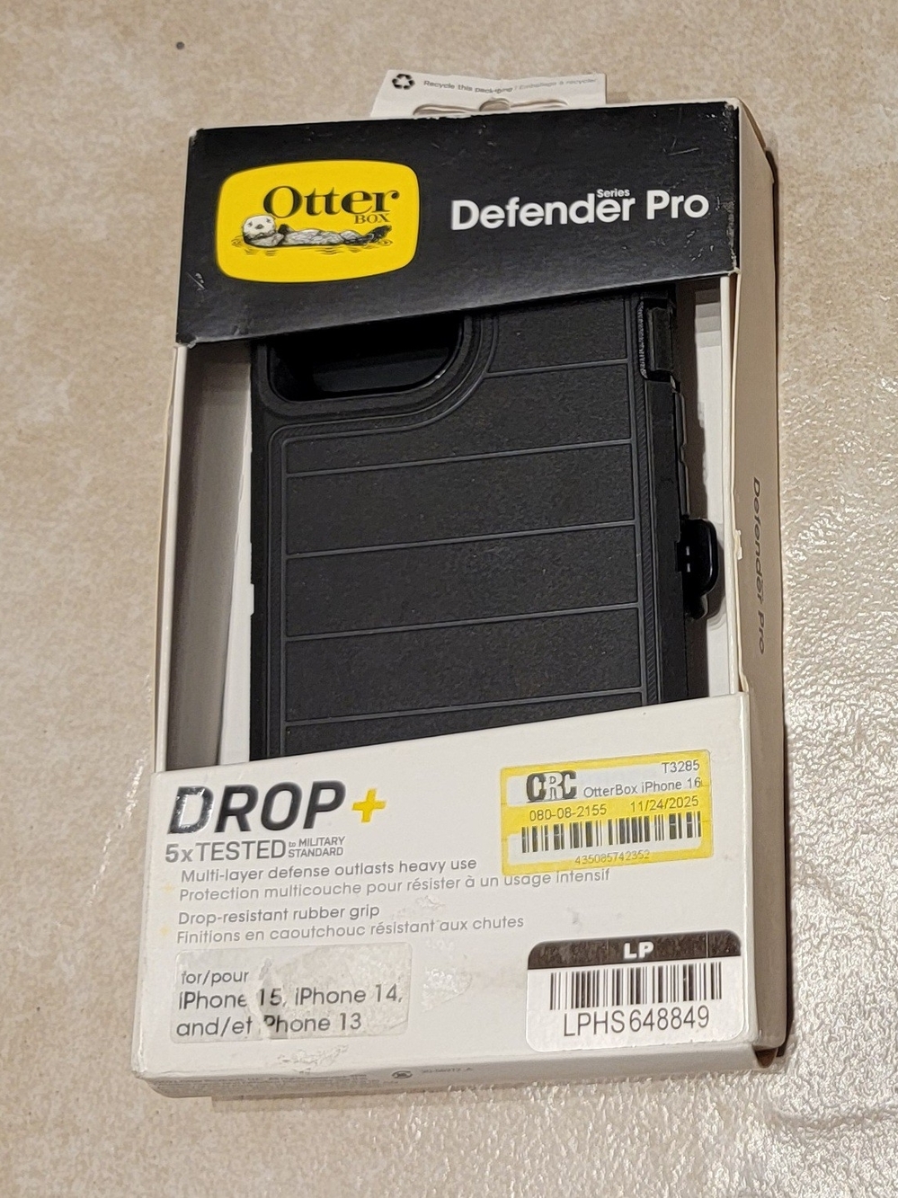 OtterBox Defender Pro Black Case for iPhone